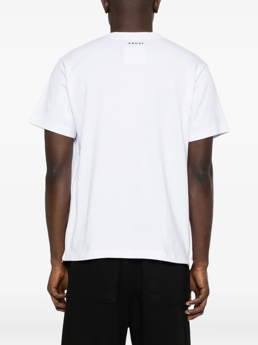 sacai T-shirt met rits Wit
