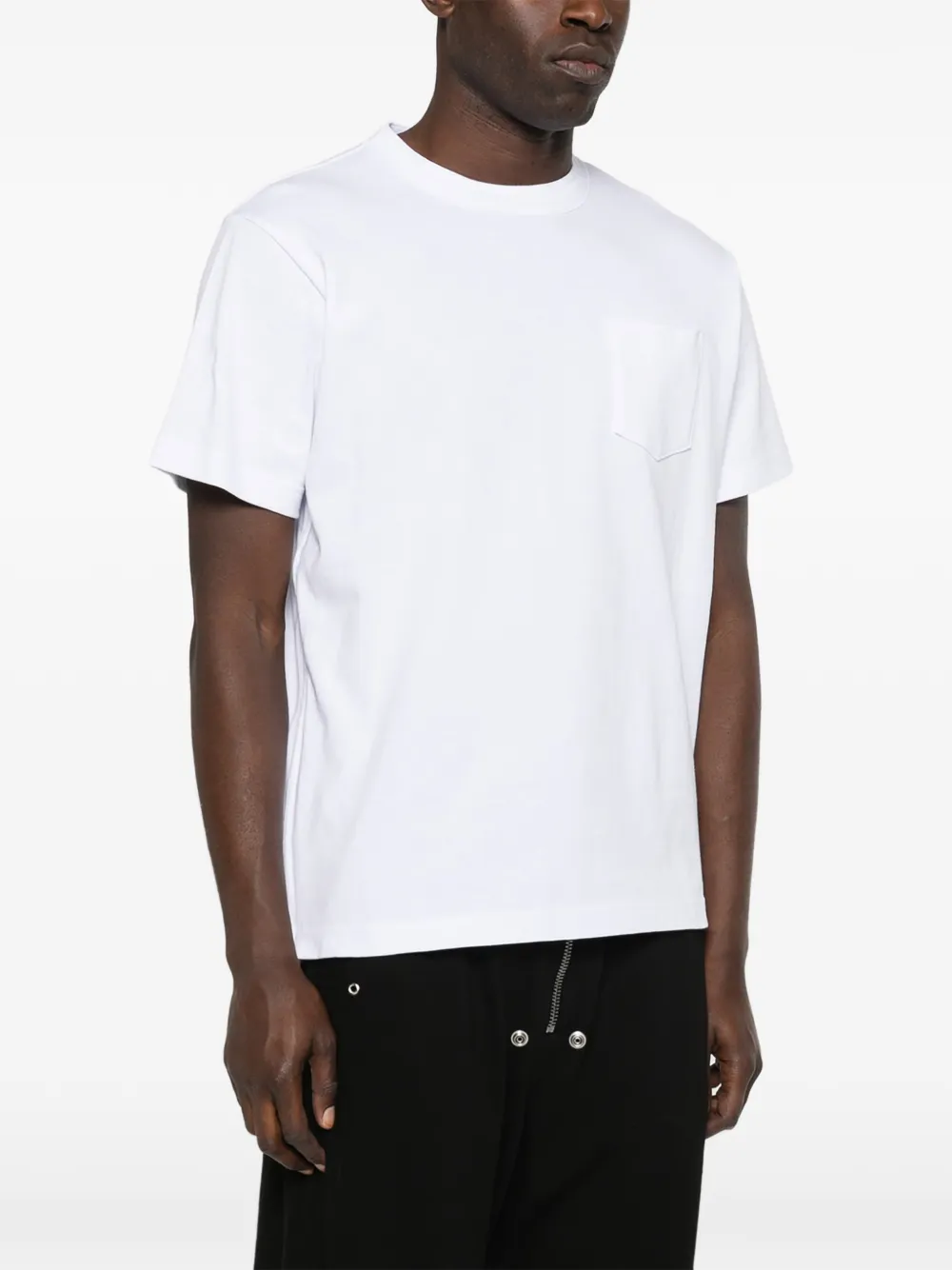 sacai T-shirt met rits Wit