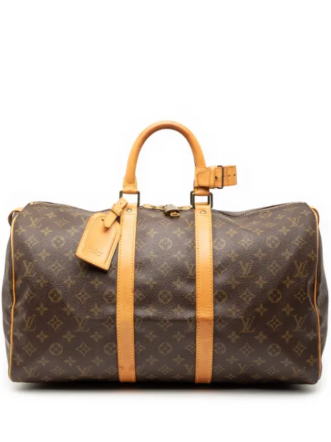 Louis Vuitton Pre-Owned شنطة سفر 'مونوغرام كيبول 45' 1990