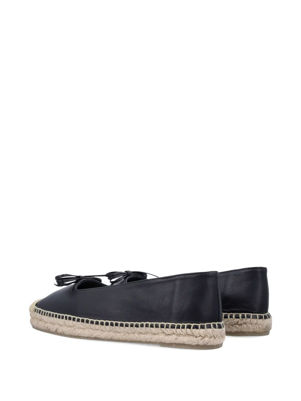Castañer Pax ribbon ballerina espadrilles Zwart