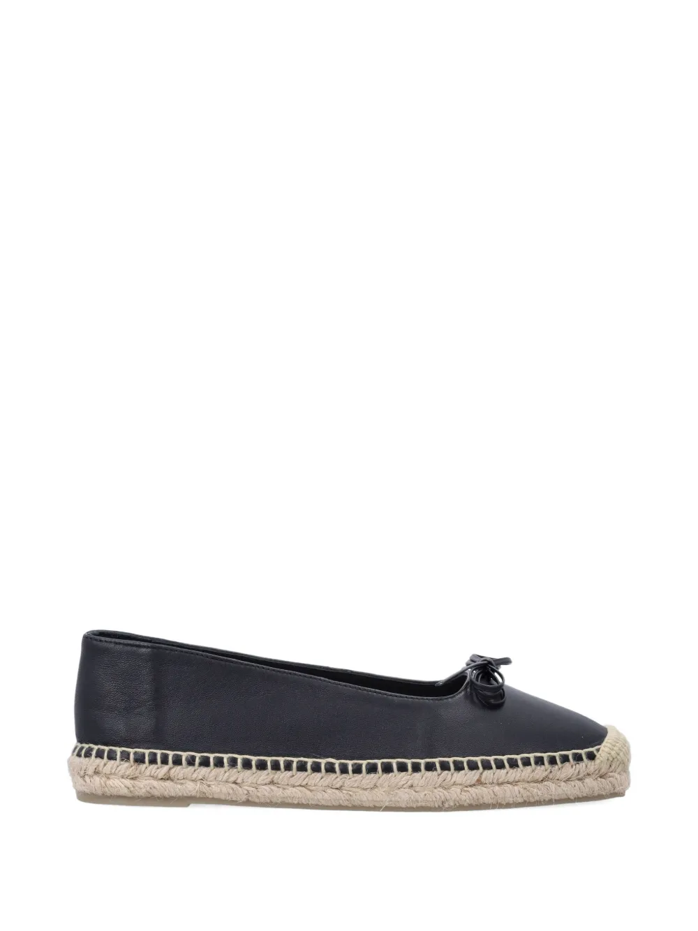 Castañer Pax ribbon ballerina espadrilles Zwart