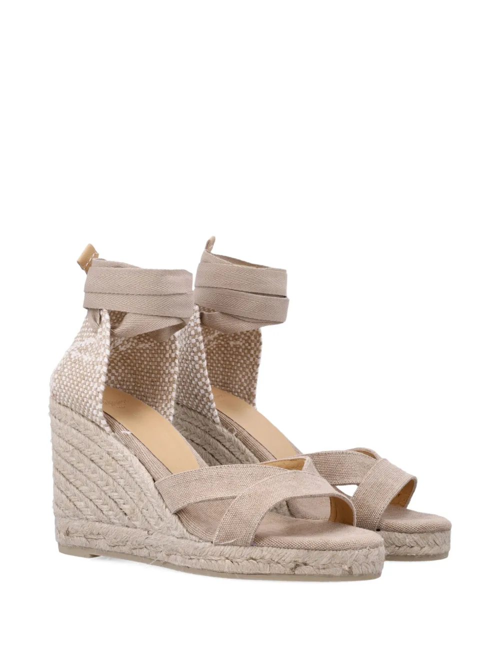 Castañer Bailey espadrilles met gekruiste bandjes Beige
