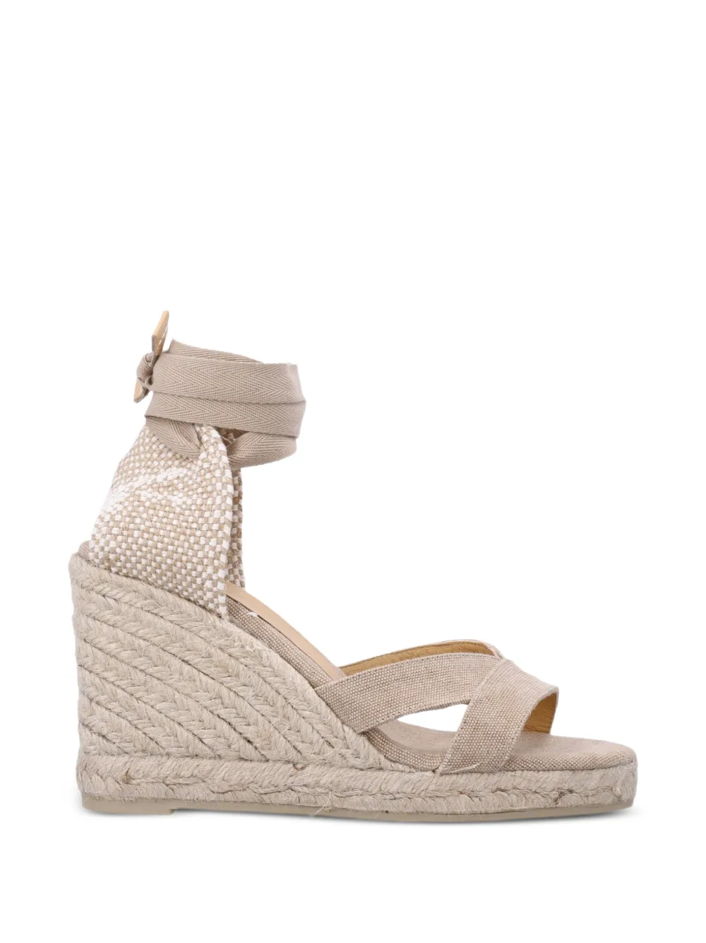 Castañer Bailey wedge criss-cross espadrilles - Toni neutri