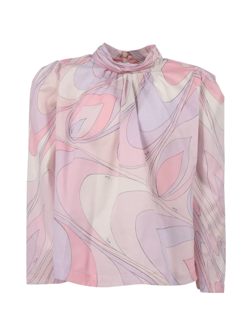 PUCCI Junior Marmo-print blouse - Rosa