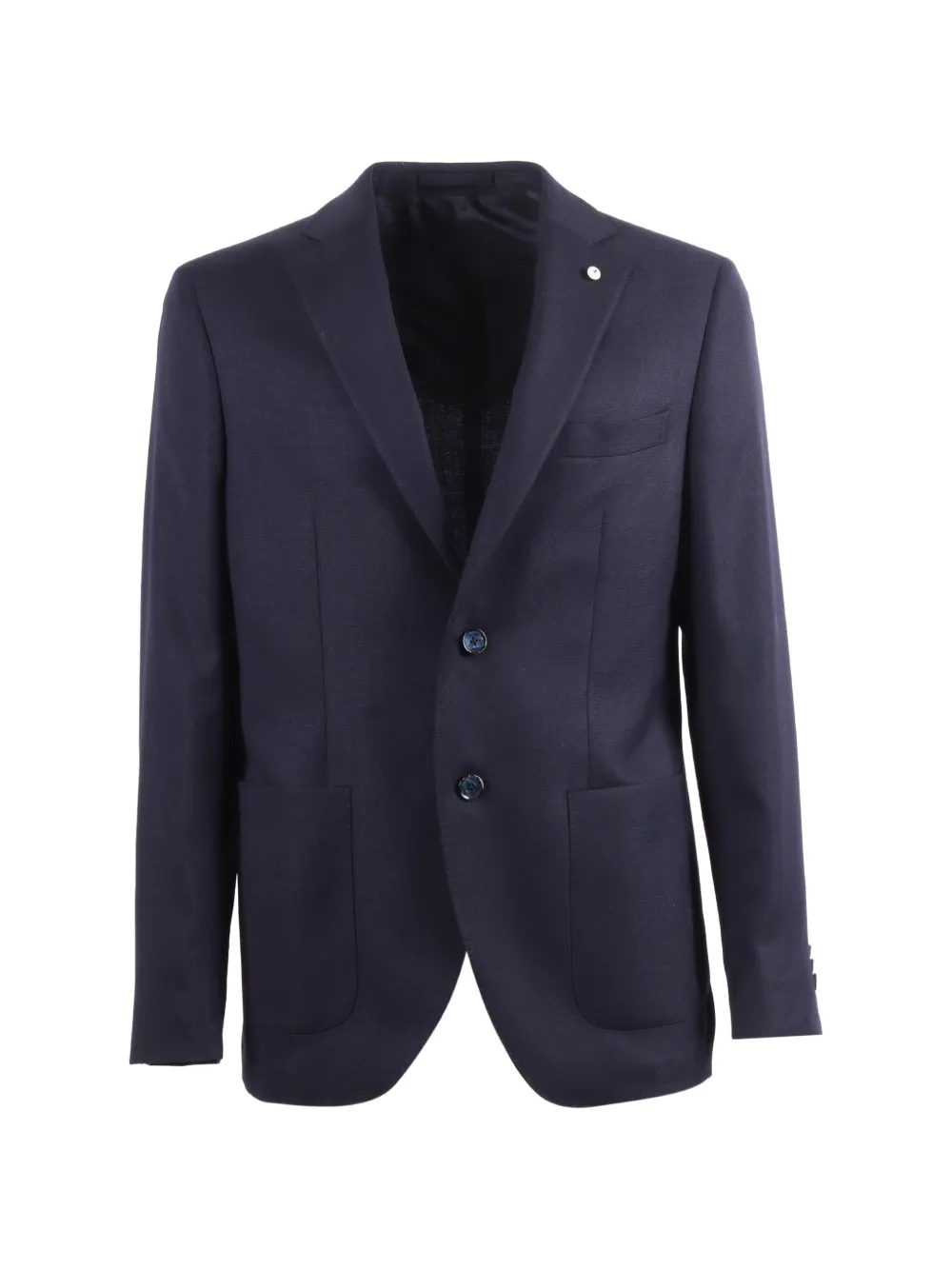 L.B.M. 1911 lapel-pin single-breasted blazer - Blu
