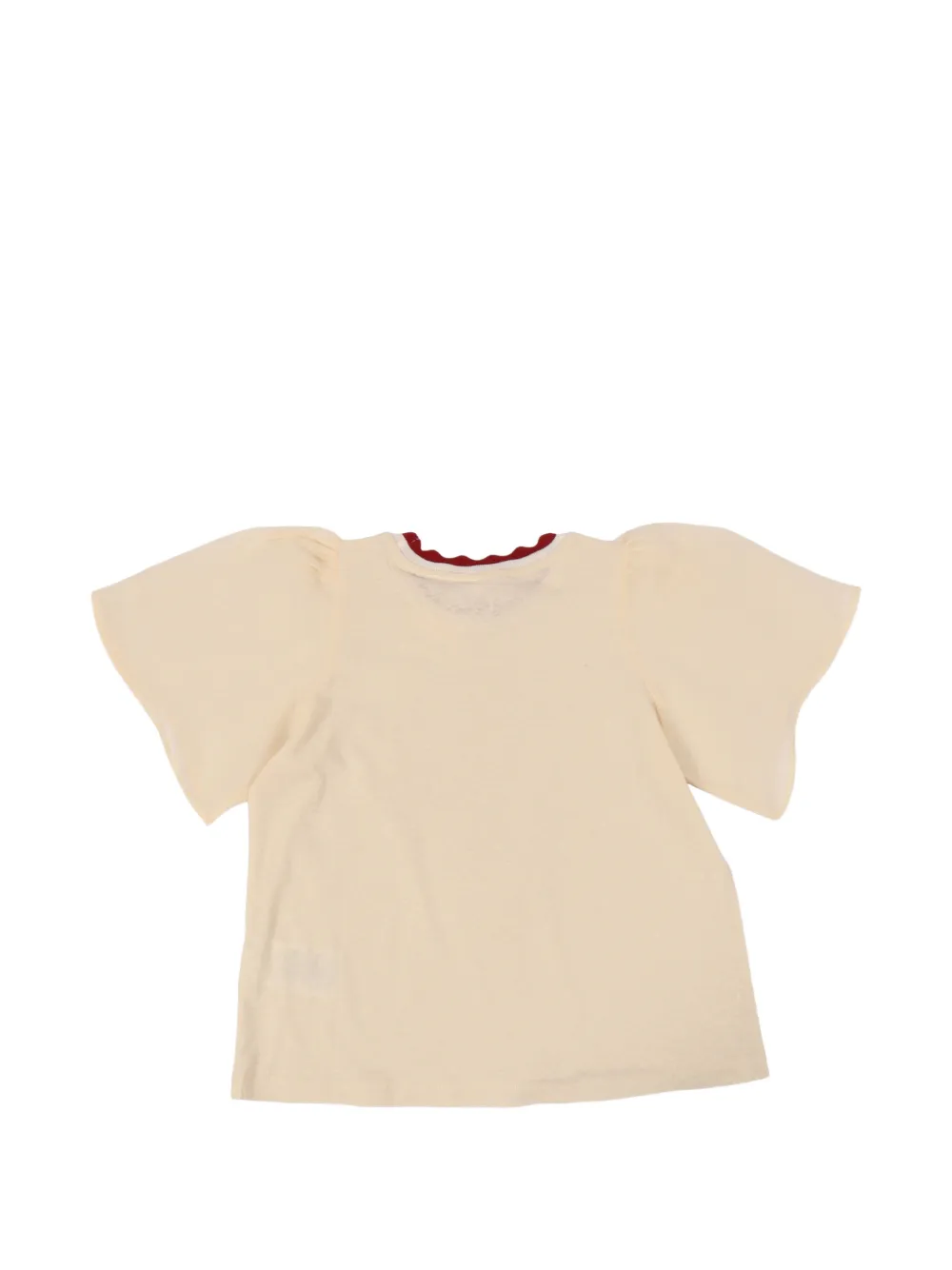  Zimmermann Kids Heart-embroidered T-shirt - Neutrals 