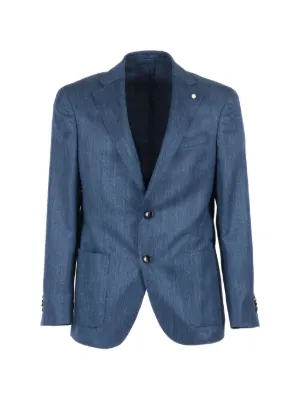 HYDROGEN× Luigi Bianchi Mantova ジャケット　XL LUIGI BIANCHI MANTOVA Men's Virgin Wool Jacket Blue | 2351 32192