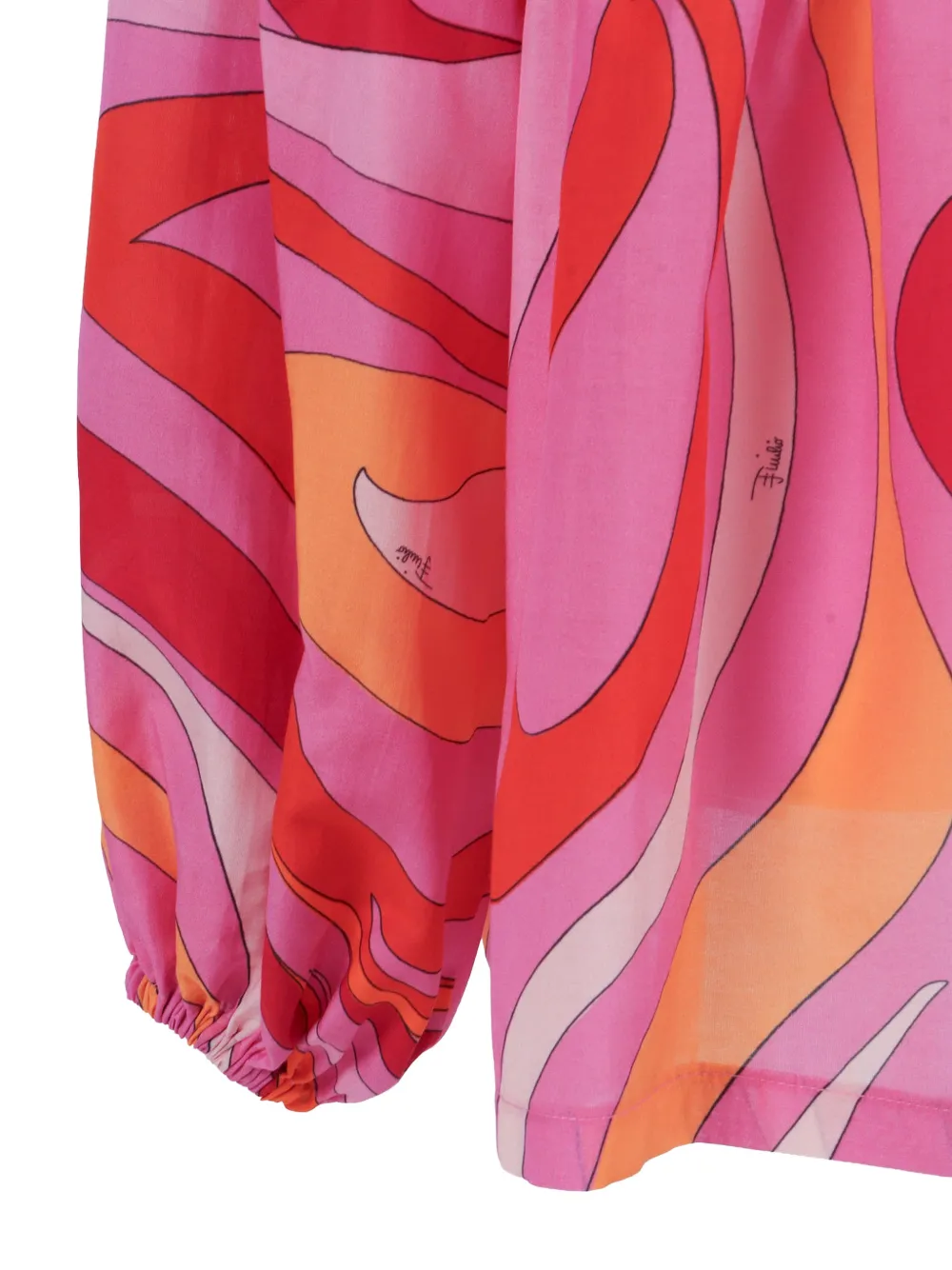  Pucci Junior Buttoned Patterned Shirt - Pink 
