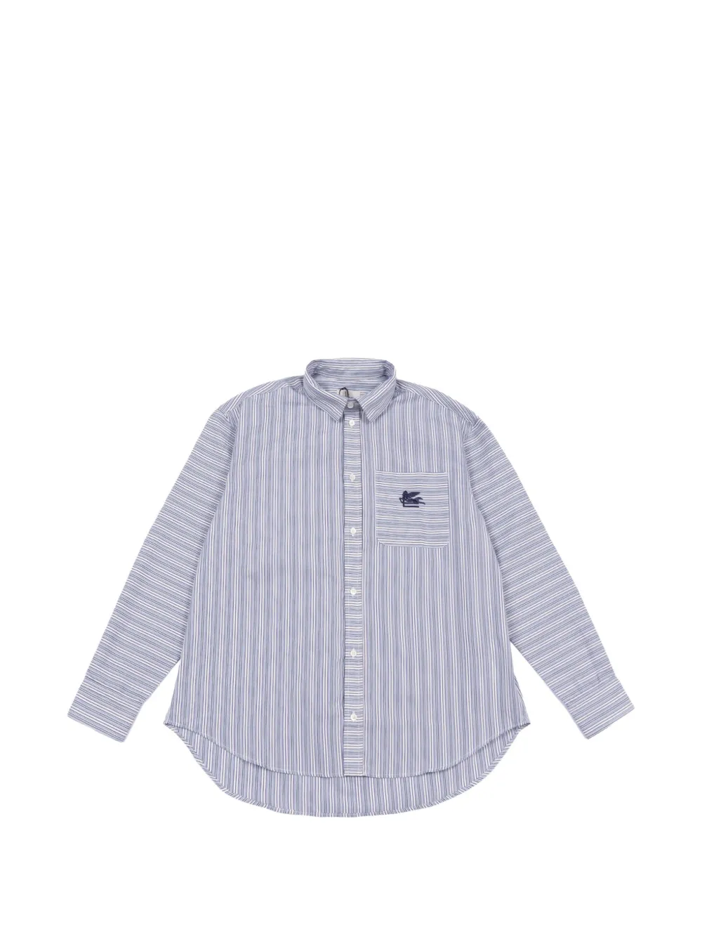 ETRO KIDS striped-pattern shirt - Bianco