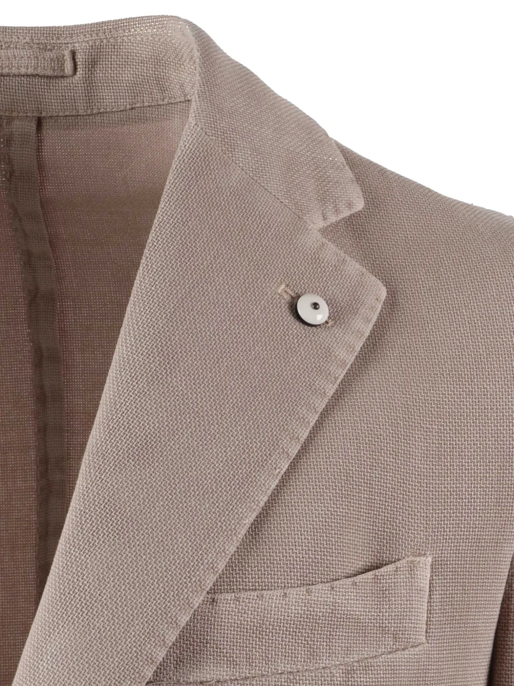  L.b.m. 1911 Drop S Buttoned Blazer - Neutrals 