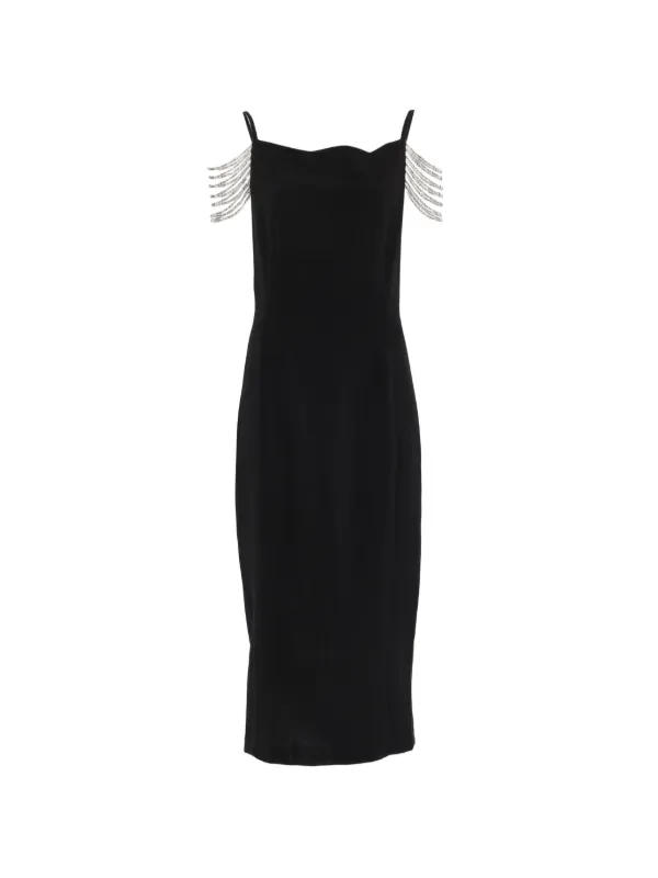 pinko dress black Pinko-Bergamotto With Jewel Details-Dresses which reaches mid Pink Dresses Women's Mercerized Cotton Short-Sleeve Child  Size:child-8