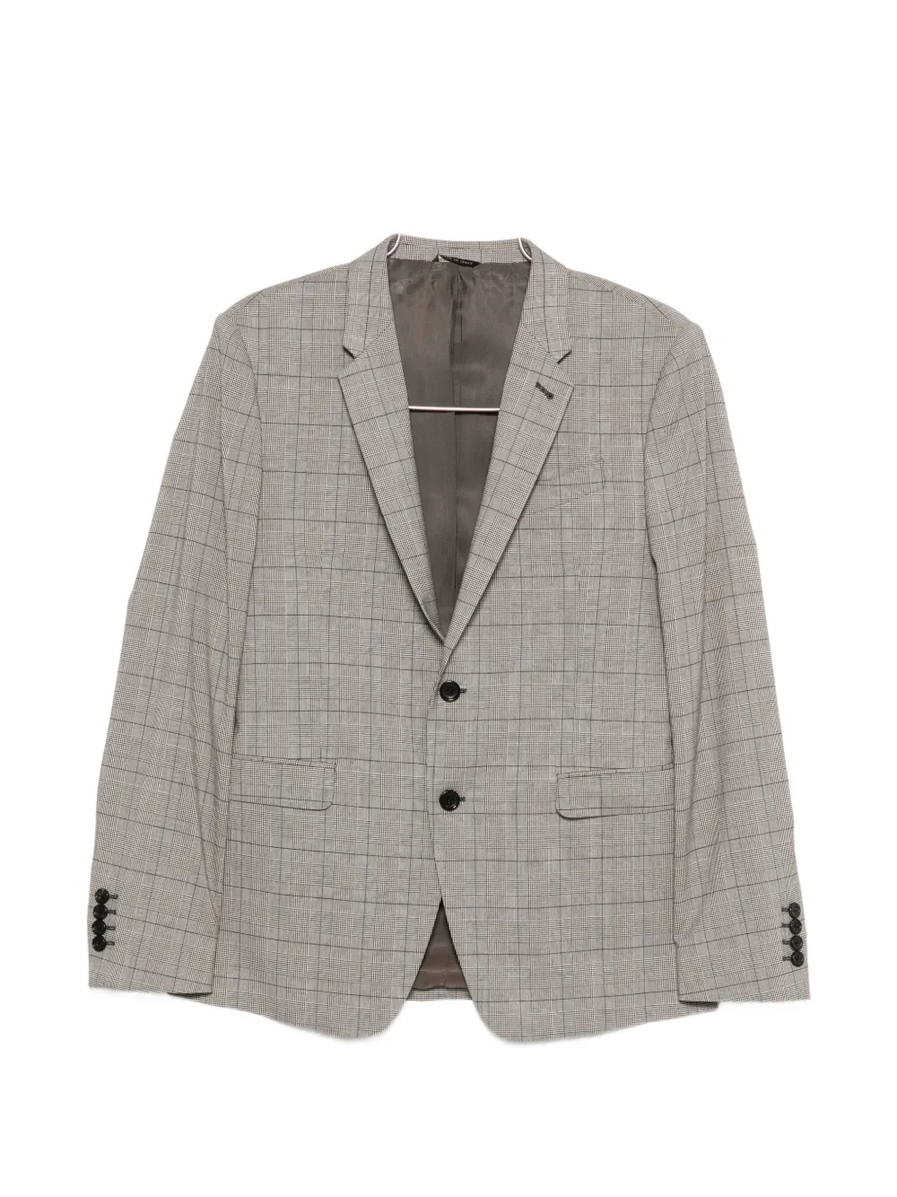 Reveres 1949 checked single-breasted blazer - Toni neutri