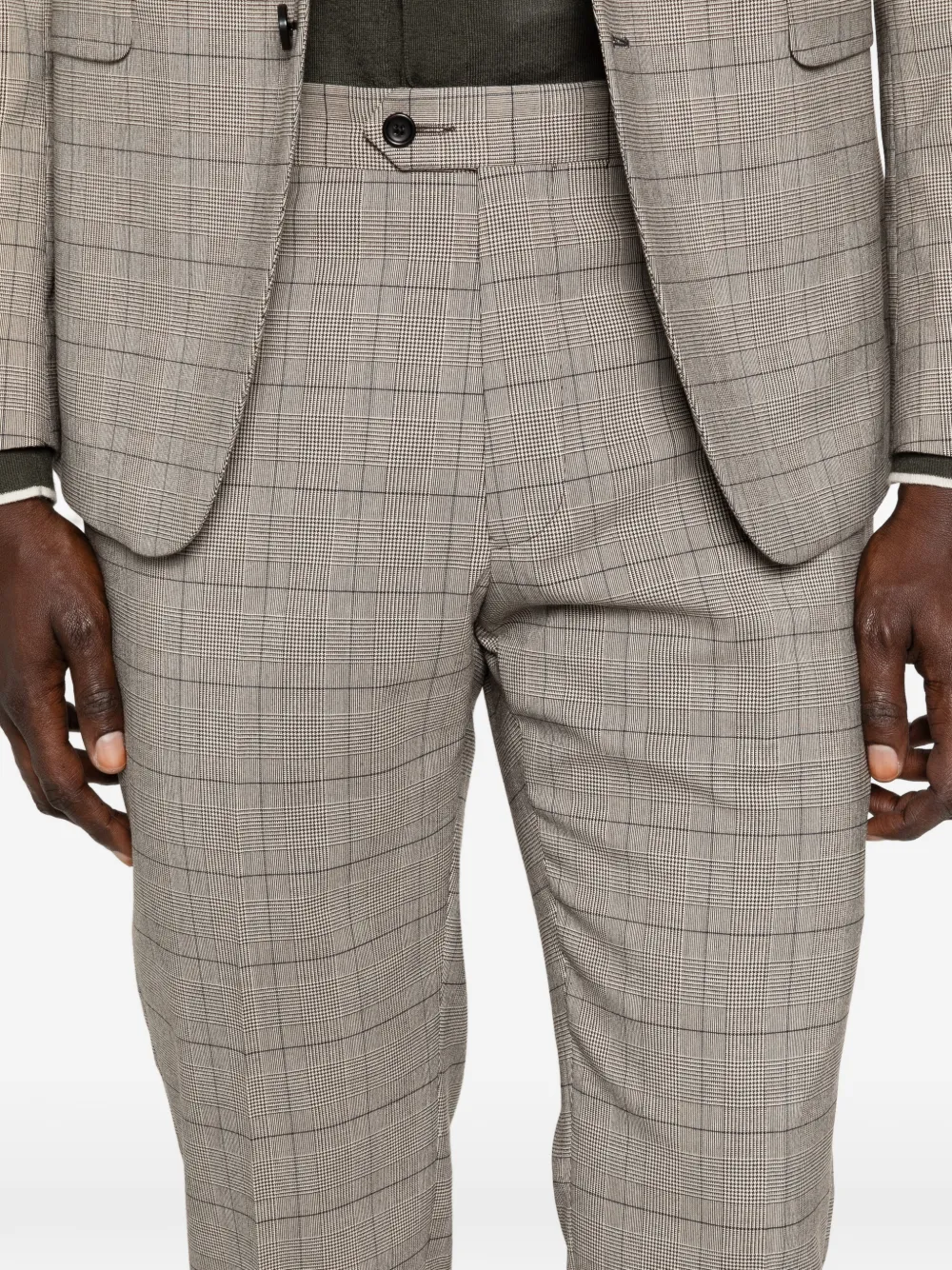 Reveres 1949 Geruite blazer Beige