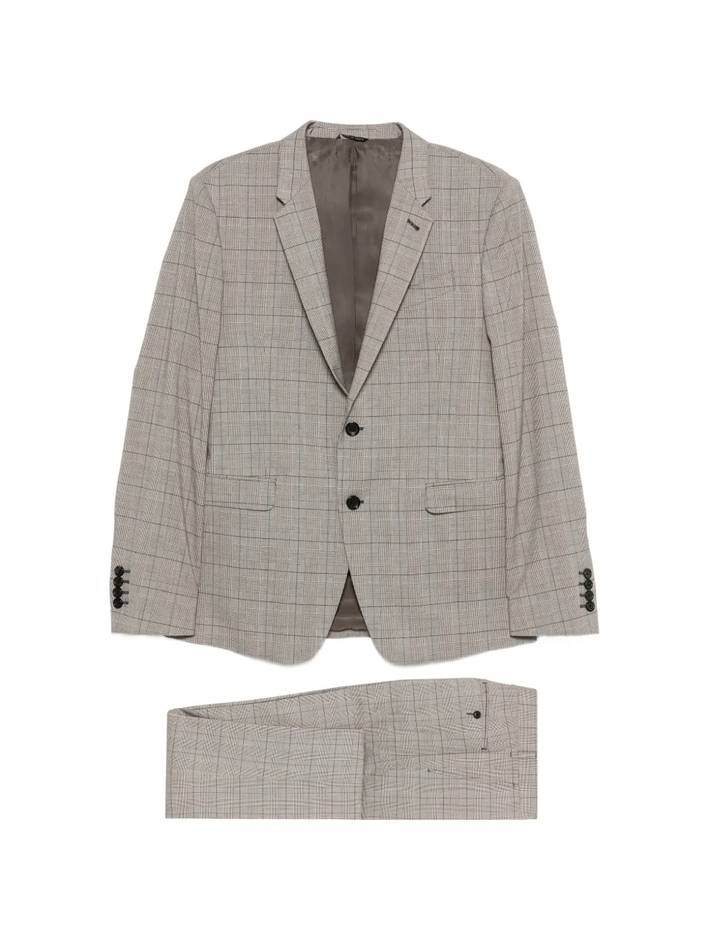 Reveres 1949 checked single-breasted blazer - Toni neutri