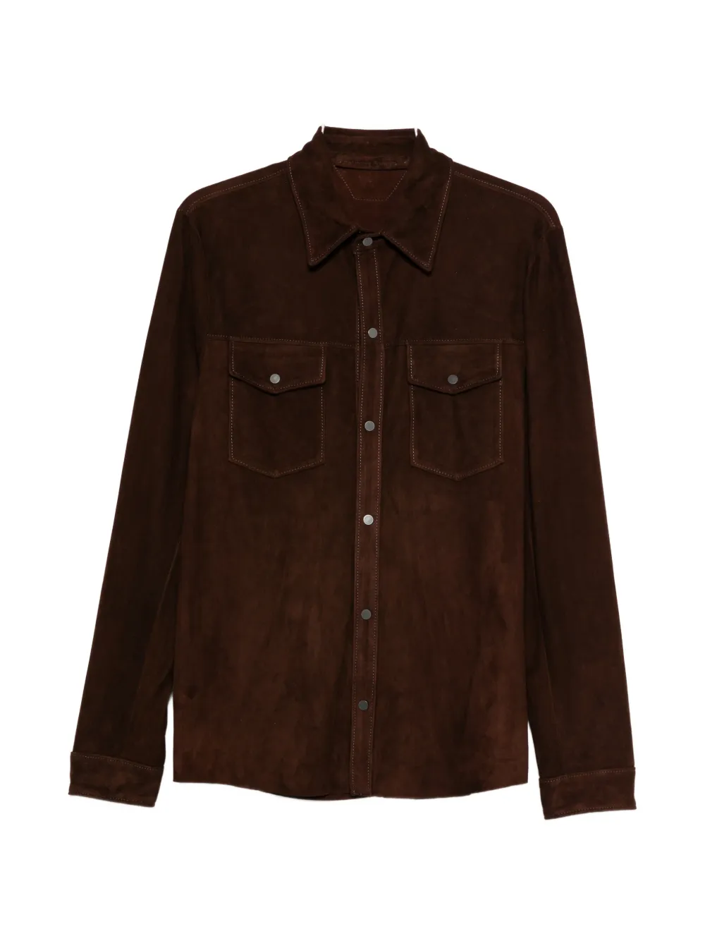 Salvatore Santoro patch-pocket shirt - Marrone