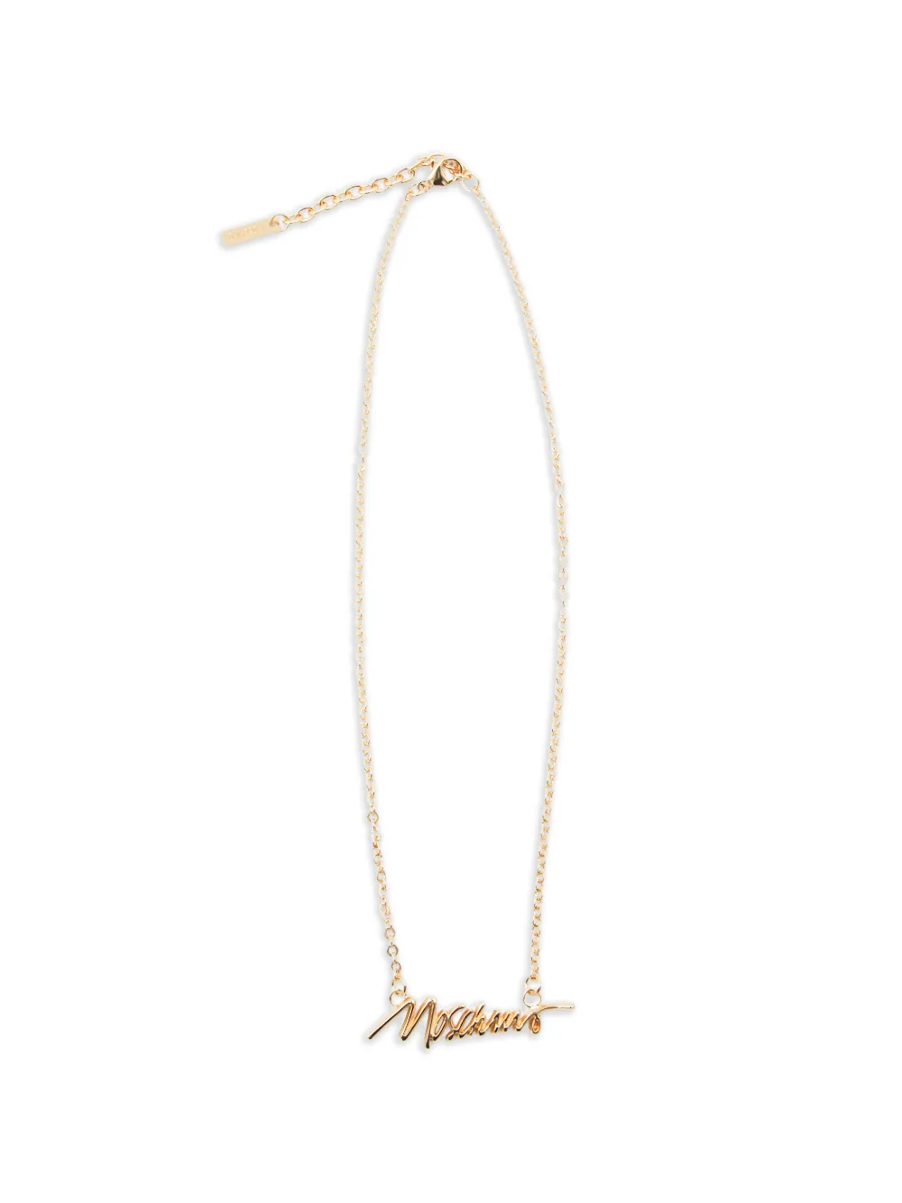 Moschino logo-lettering necklace - Oro