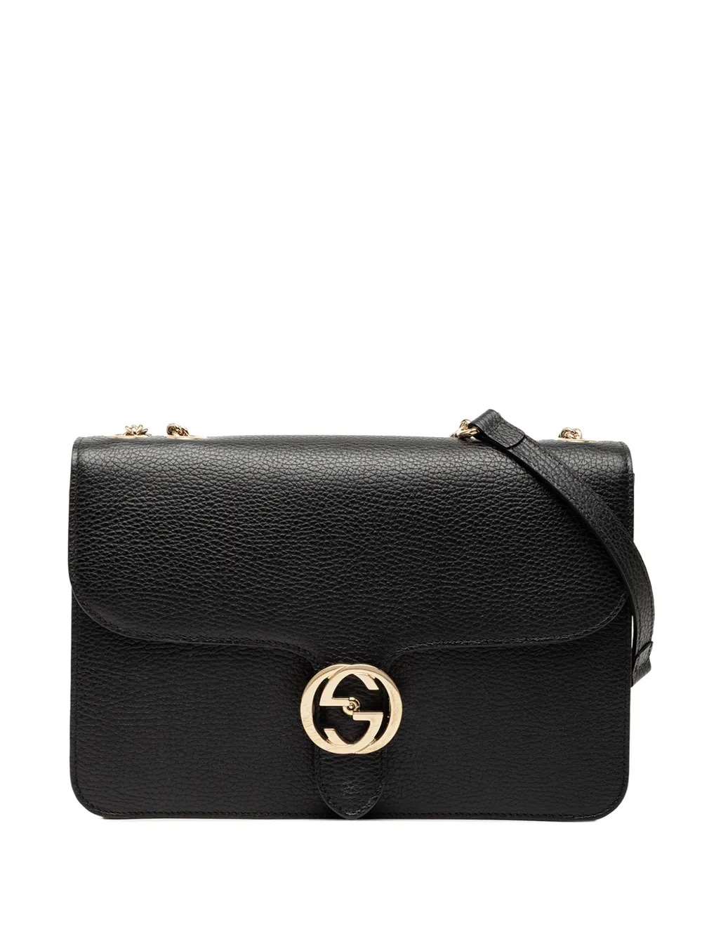 Gucci Pre-Owned Borsa a tracolla Dollar GG media in pelle di vitello 2000-2015 - Nero