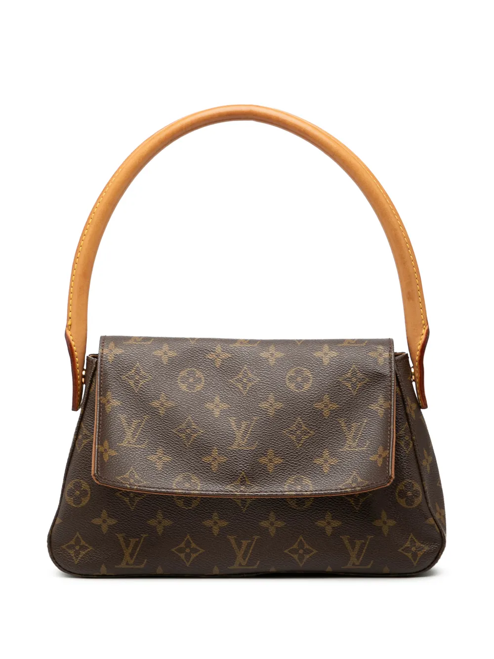 Louis Vuitton Pre-Owned Borsa a spalla Looping Mini con monogramma 2001 - Marrone