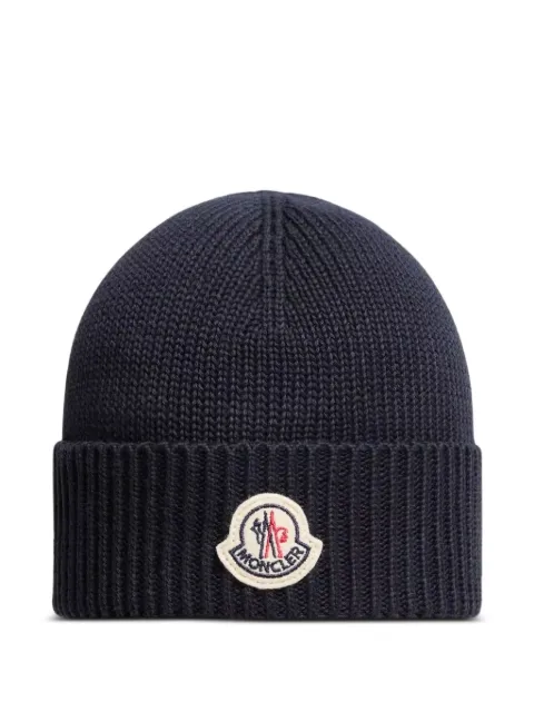 Moncler Enfant ribbed beanie hat