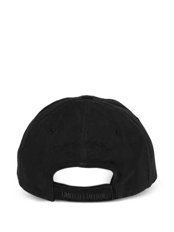 VETEMENTS Leather Cross Cap | Black | FARFETCH JO