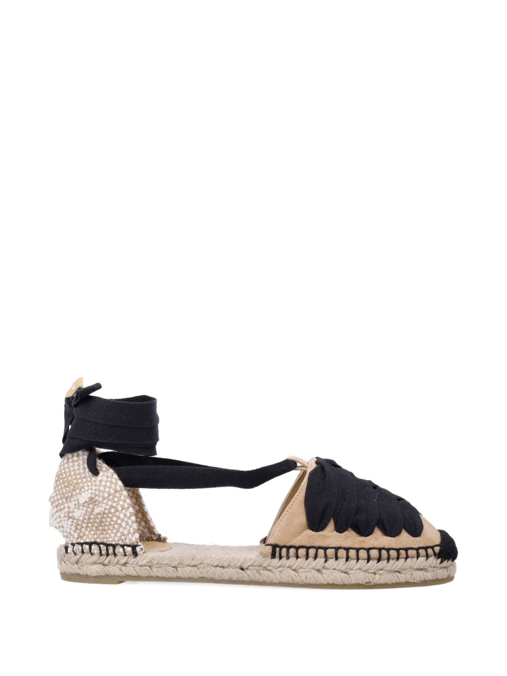 Castañer Kiva ribbon ankle-tie espadrilles - Toni neutri