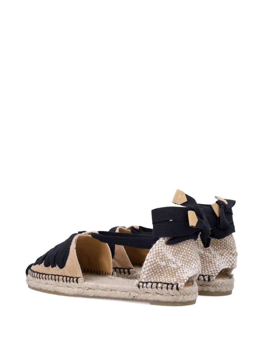 Castañer Kiva espadrilles met enkelbandje Beige