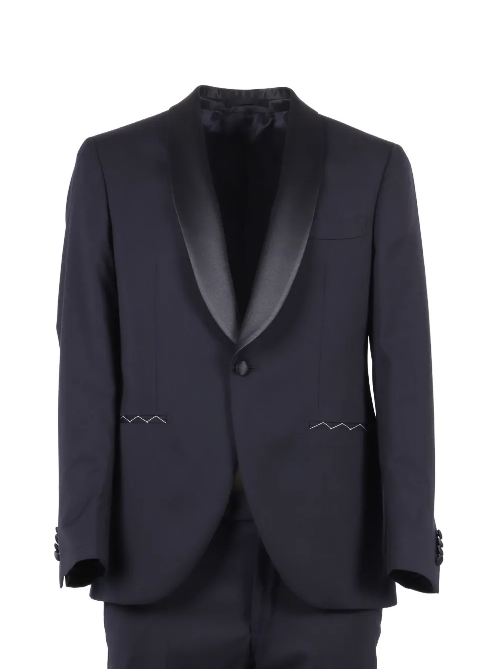 Shawl-Collar Zig-Zag Suit