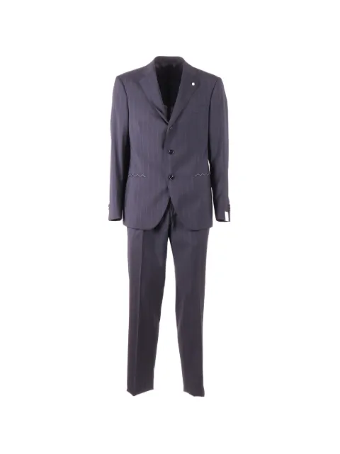 LUIGI BIANCHI MANTOVA pinstripe-pattern single-breasted suit