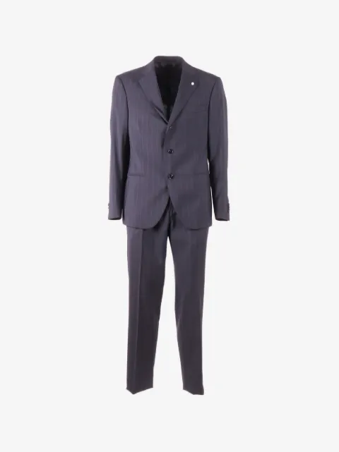 LUIGI BIANCHI MANTOVA pinstripe-pattern single-breasted suit