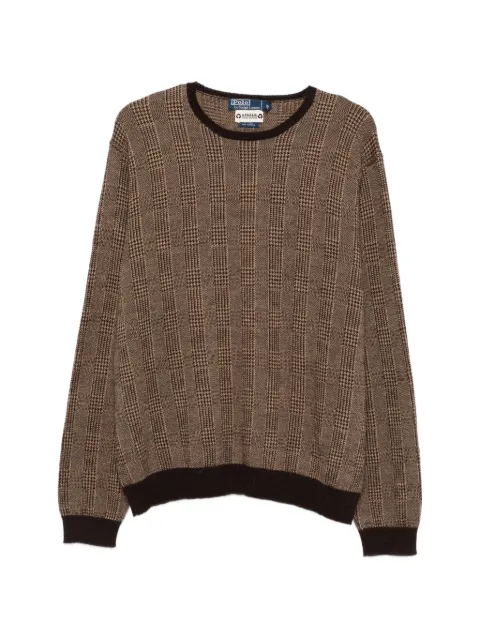 A.N.G.E.L.O. Vintage Upcycling upcycled check embroidered sweater