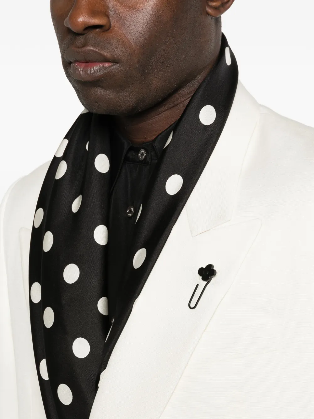 Lardini Blazer met dubbele rij knopen Wit