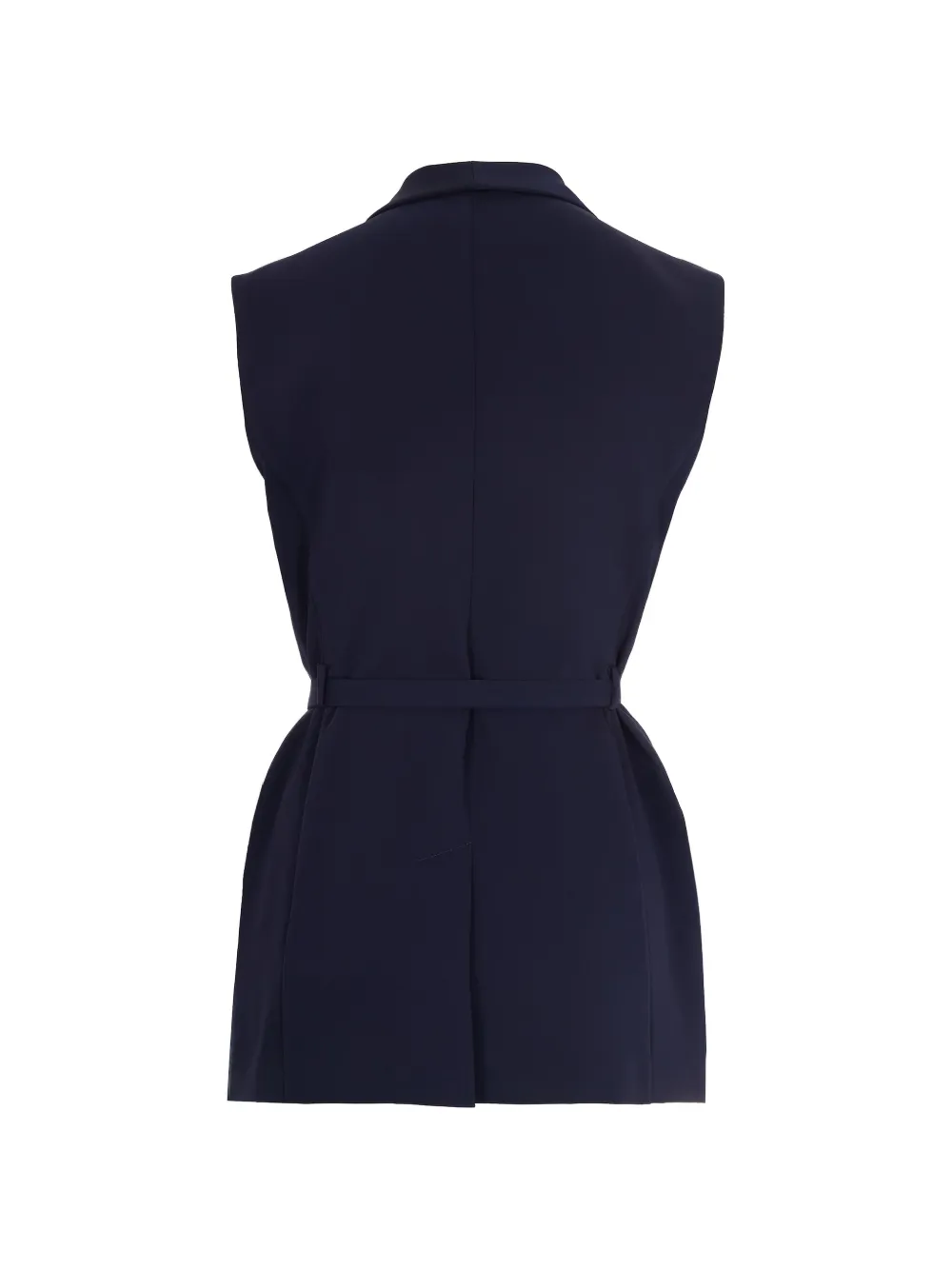  P.a.r.o.s.h. Belted Wrap Gilet - Blue 