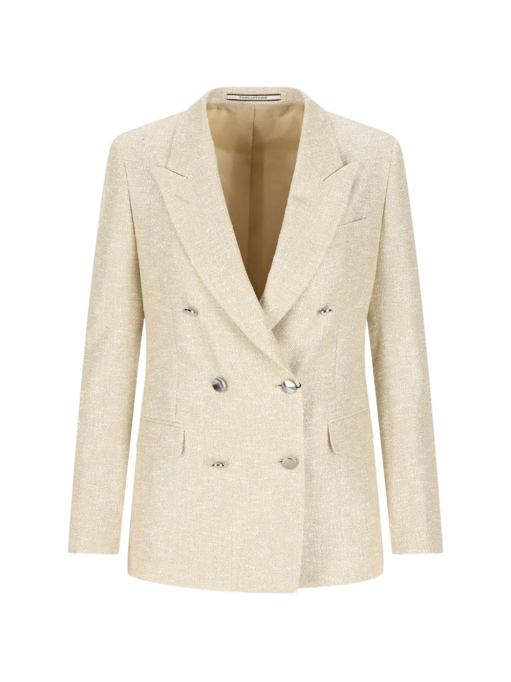 Tagliatore double-breasted flap-pocket blazer - Toni neutri