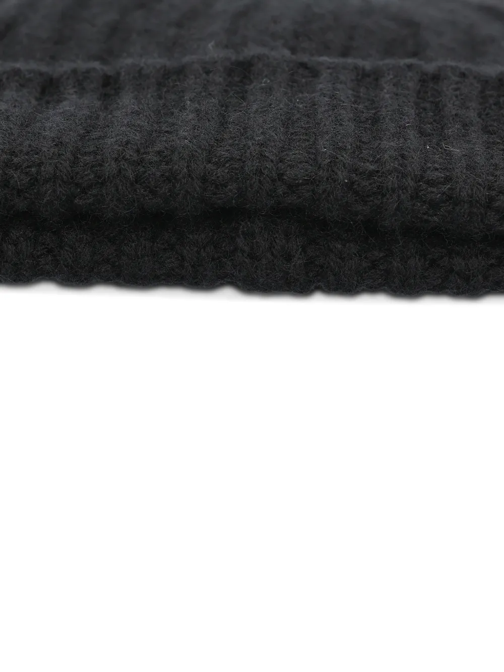  Tod's Ribbed Knit Beanie - Black 