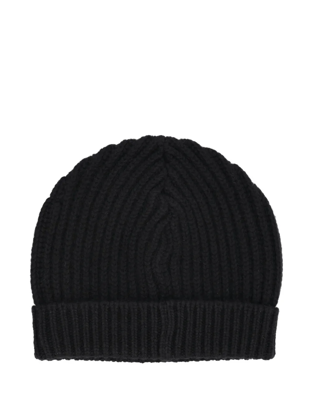  Tod's Ribbed Knit Beanie - Black 