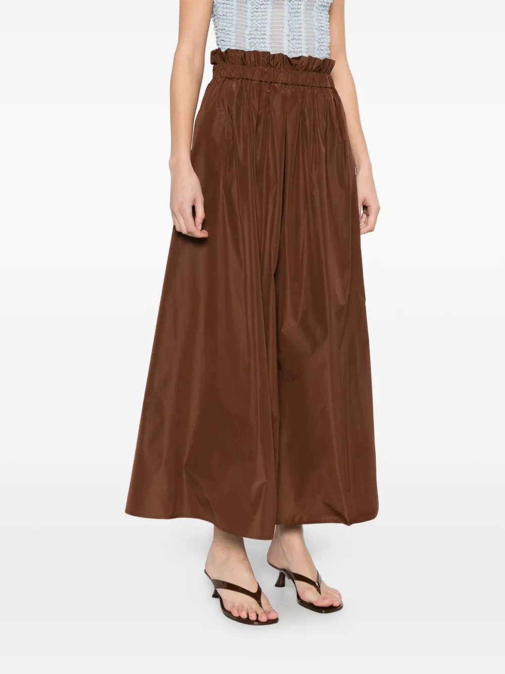  Herno Pleated Skirt - Brown 