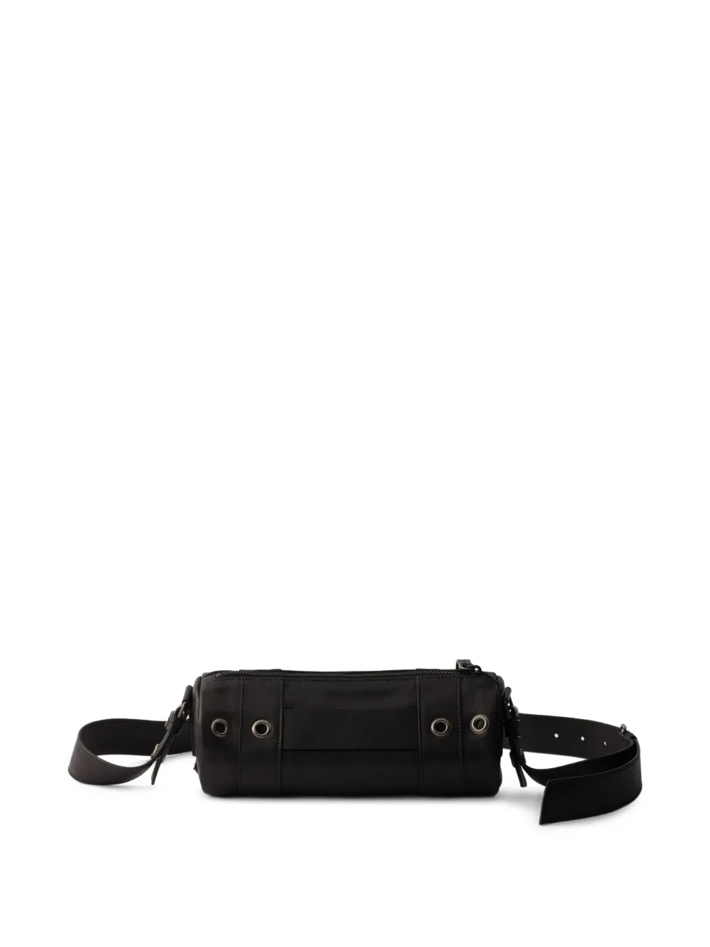 Prada Leren schoudertas Zwart