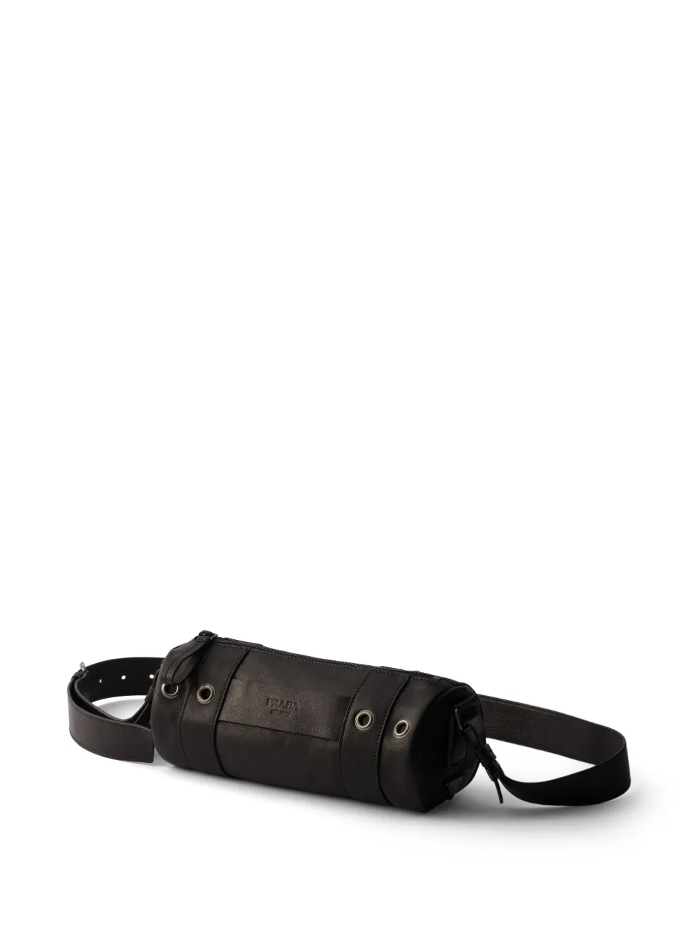 Prada Leren schoudertas Zwart