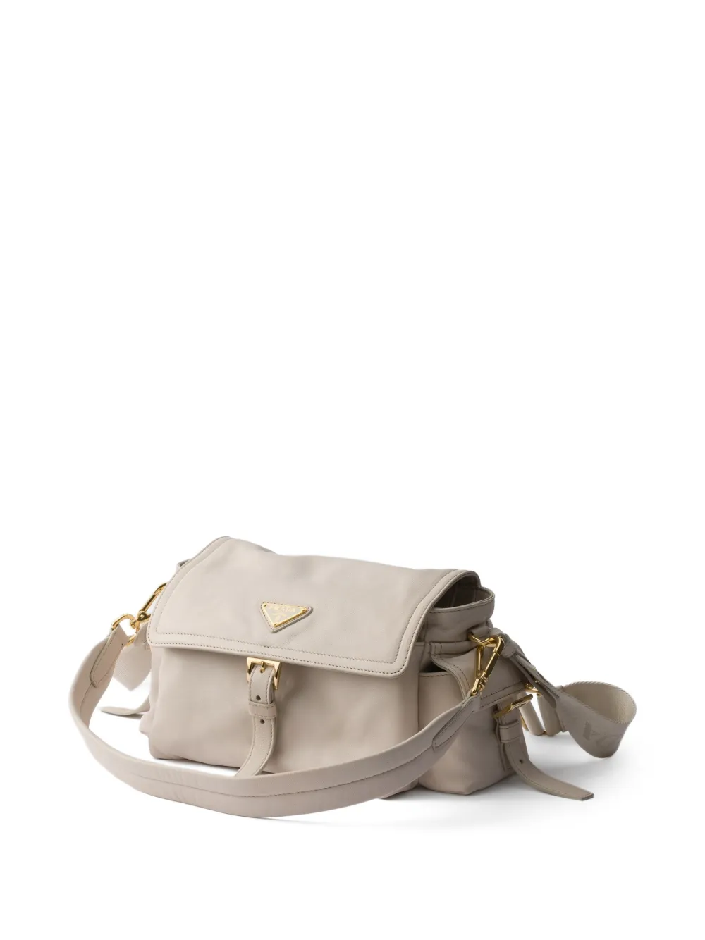 Prada Medium Explore nappa schoudertas Beige
