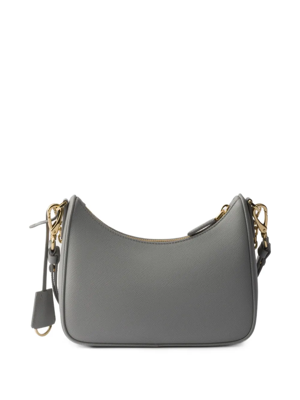 Prada Leren schoudertas Grijs