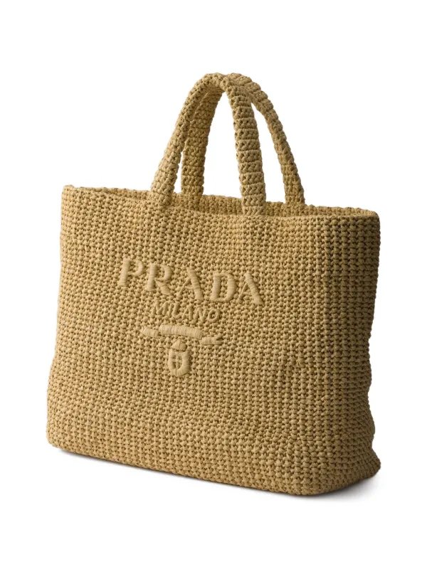 Prada クロシェ ハンドバッグ | ニュートラル | FARFETCH JP
