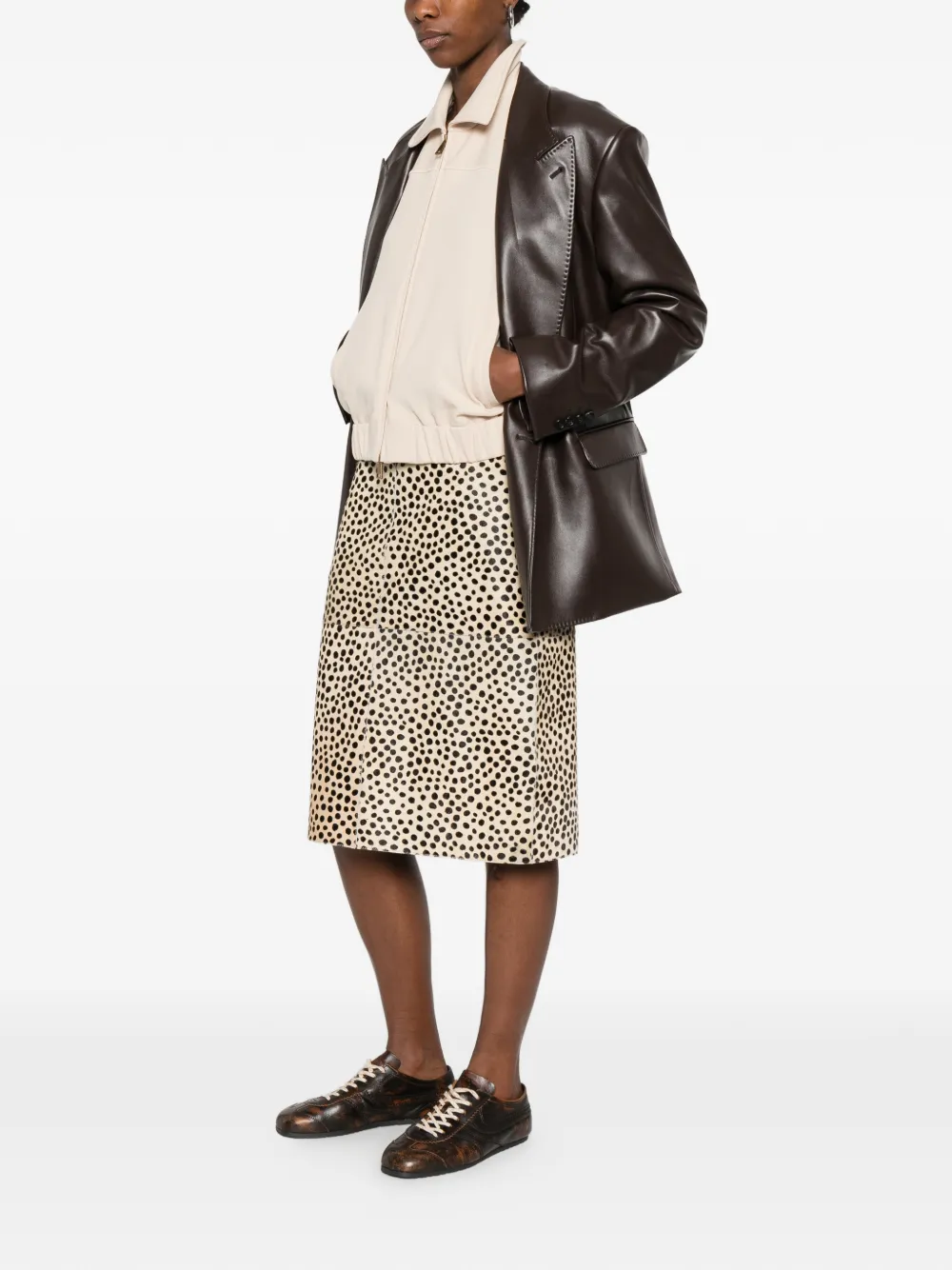  Eraldo Double-breasted Blazer - Brown 