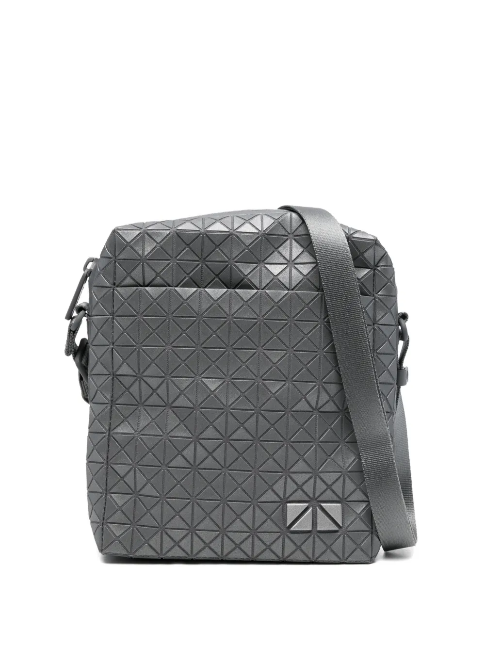 Bao Bao Issey Miyake geometric-pattern panelled messenger bag - Grigio