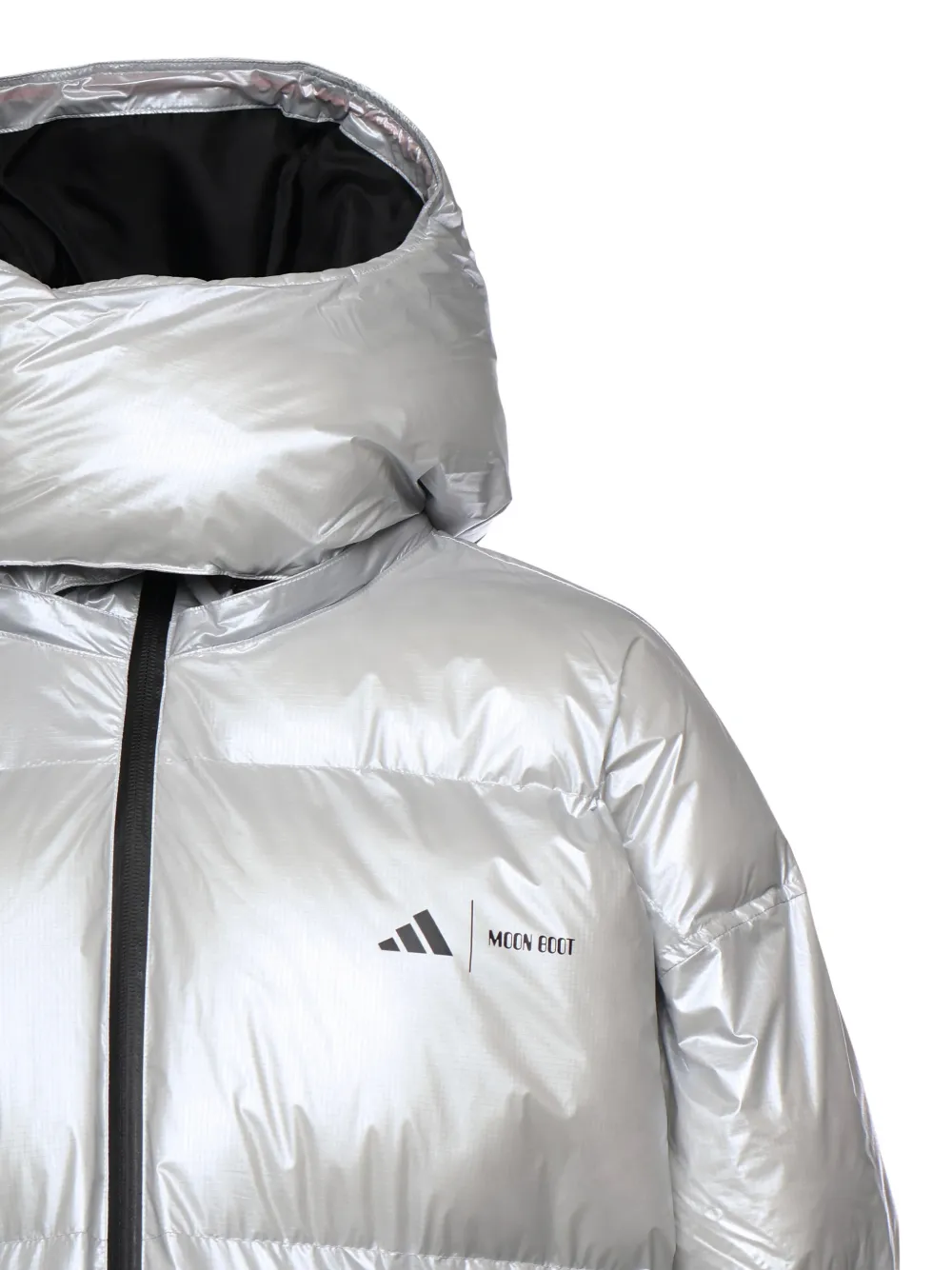  Adidas X Moon Boot Hooded Zip Jacket - Silver 