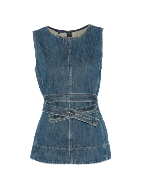 Soeur Chance belted denim top