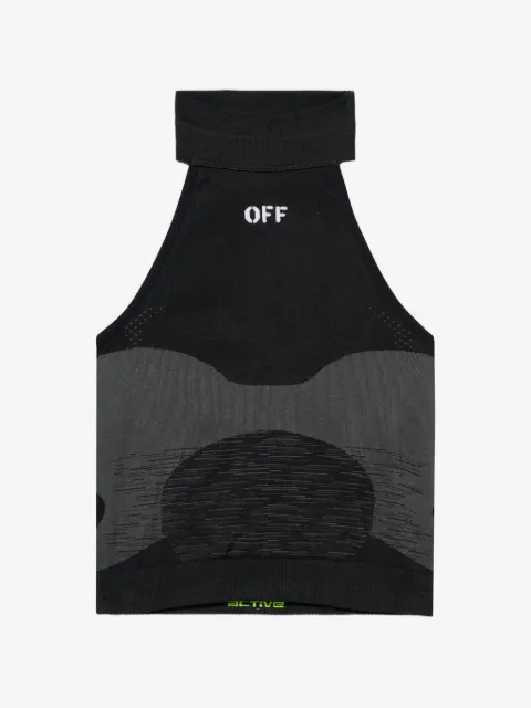 Off-White Regata Racing sem costura