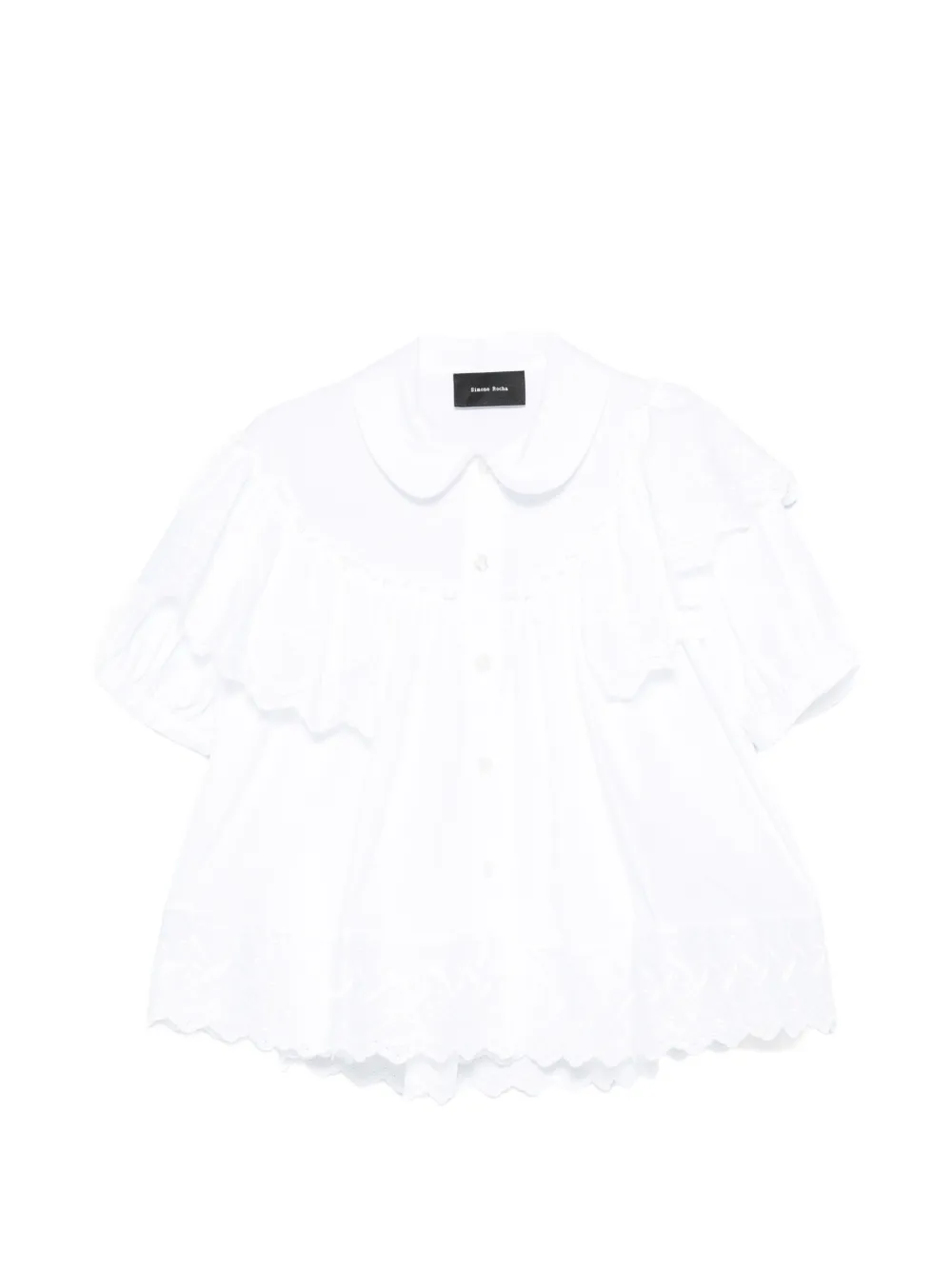 Simone Rocha ruffled blouse - Bianco