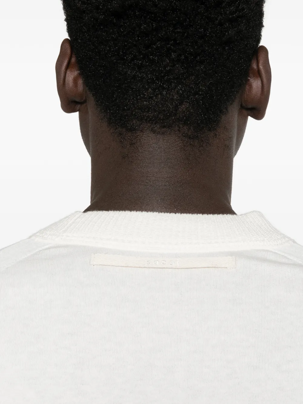 sacai Trui met ronde hals en lange mouwen Beige