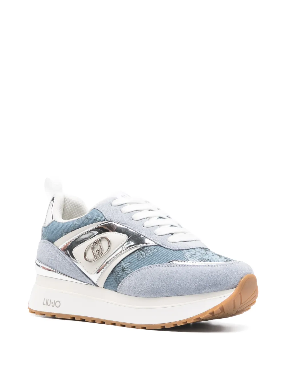 LIU JO Sneakers met bloemenprint Blauw