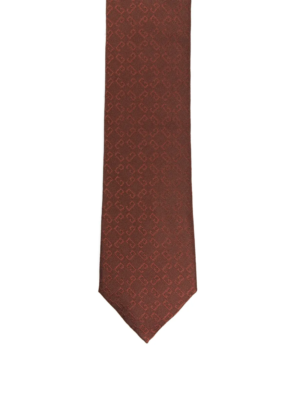  Givenchy Jacquard-pattern Tie - Brown 